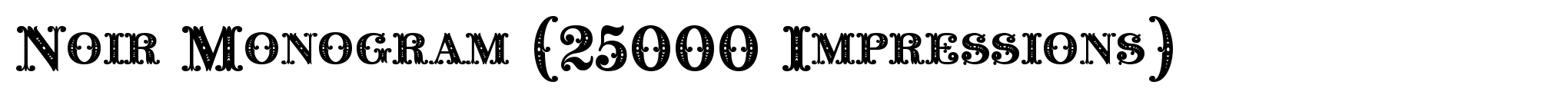 Noir Monogram (25000 Impressions) image